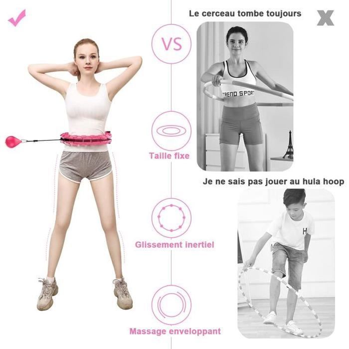 Cerceau de Smart Fitness | Hula Hoop avec poids