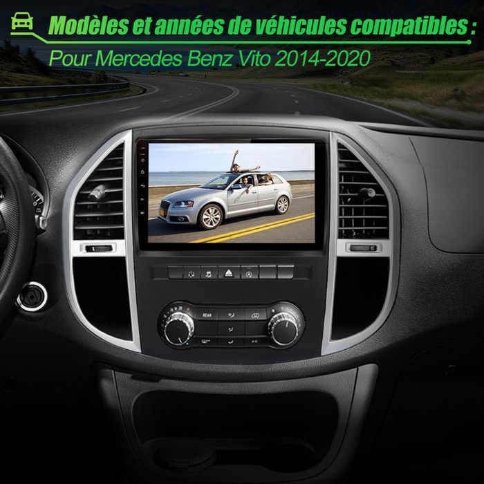 Autoradio Android 10.1" Pour Mercedes Vito W447 (2014-2020) - 6Go RAM, 128Go - CarPlay, Android Auto, GPS, WiFi