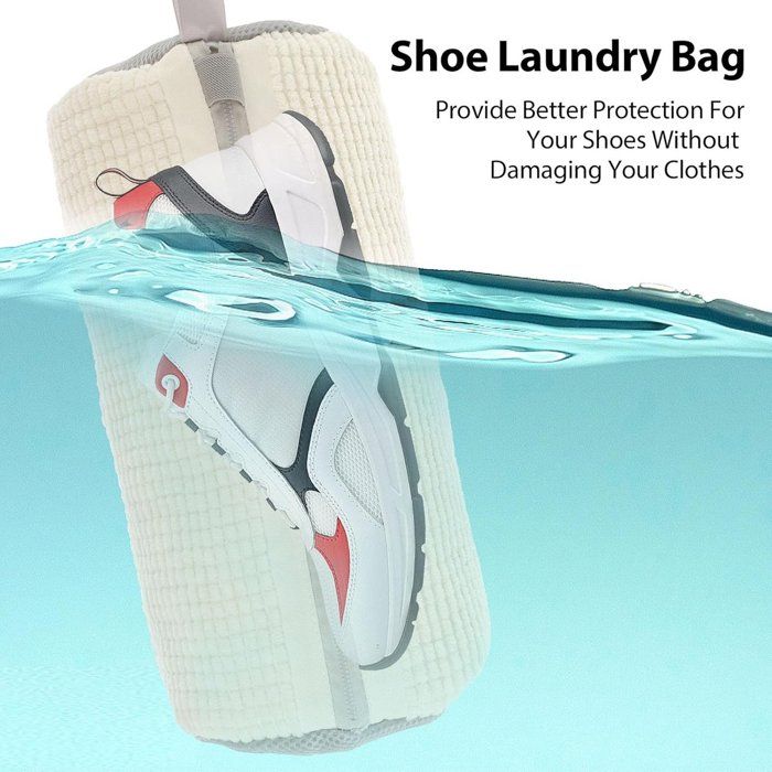 Sac A Chaussure Machine A Laver Lot De 2 Sacs De Lavage Pour Chaussures Machine - Fermeture éclair, Polycoton - Protège Et Nettoie Accessoire Machine à Laver Entretien
