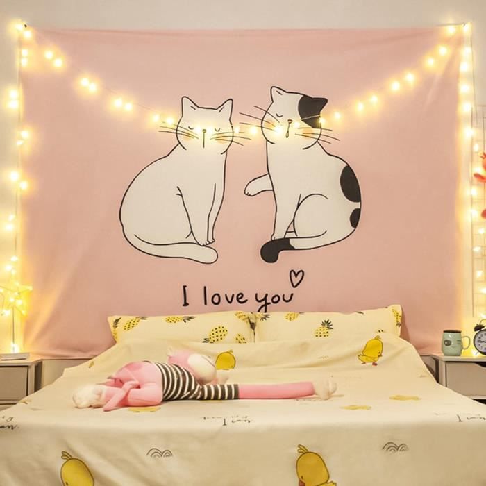 Tenture Murale Yin Yang 240x220 Cm - Décoration Chambre, Salon, Tissu Polyester