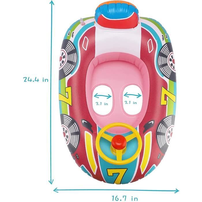 Jeu Gonflable Flottant 4 Pièces - Rafts Aviron Piscine Pour Adultes Enfants - Bataille Eau Fun