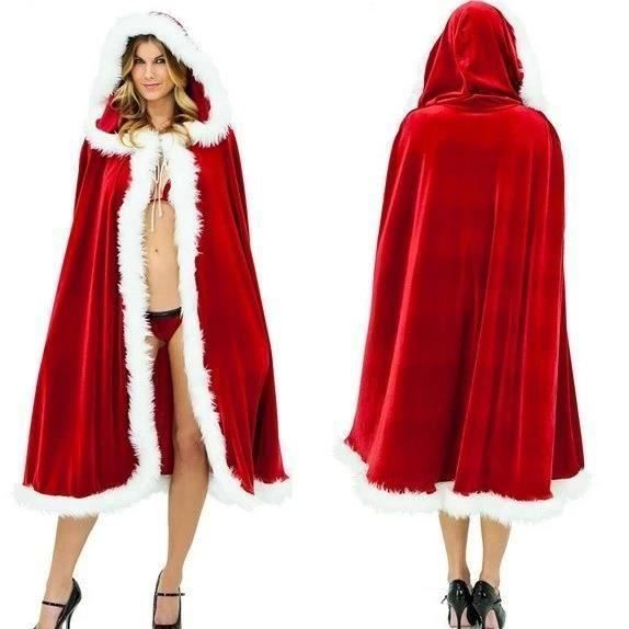 Cape A Capuche Chaud Manteau Mere Noel Costume Adultes Enfant Deguisement Chale De Princesse 120cm Cdiscount Pret a Porter