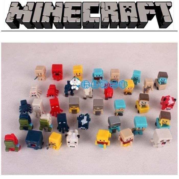 Set de 16 pièces Figurine Minecraft 3-7cm - Figurine pour enfant