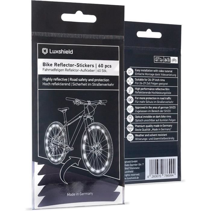 Autocollant Tete De Mort Lot De 2 Autocollants Réflecteurs Tête De Mort - 5x4cm - Noir Ou Blanc - Pour Vélo, Moto, Voiture Autocollant Reflechissant Voiture