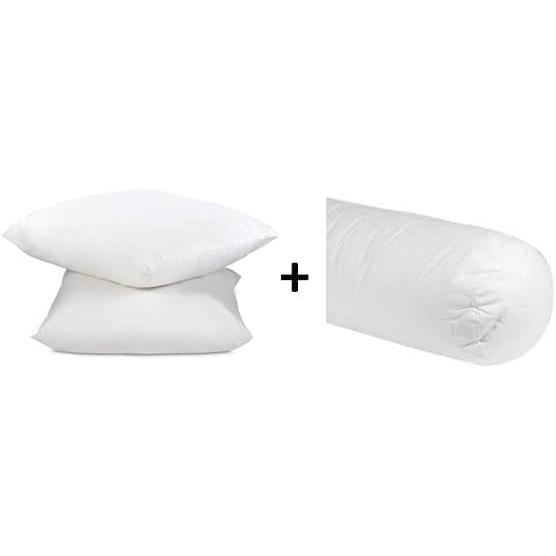 Housse Protège Traversin 140cm - 100% Coton Molleton - Fabrication Française - Lavable 95°C
