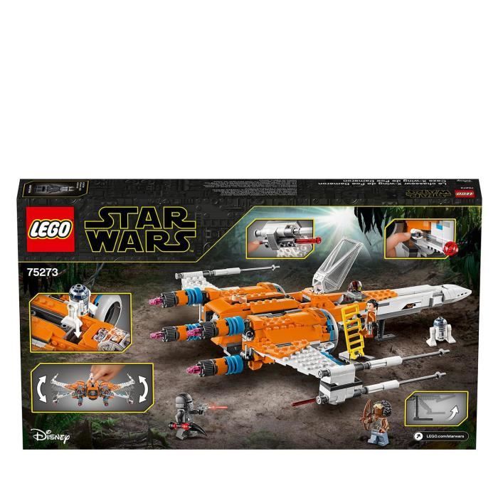 LEGO Star Wars 75273 Le chasseur X wing de Poe Dameron Cdiscount Jeux Jouets