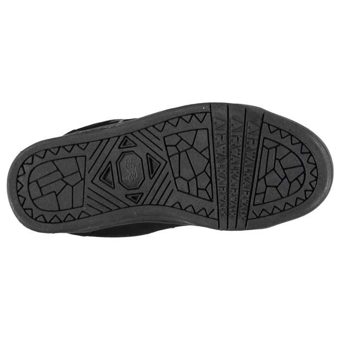Chaussure Skate Enfant Airwalk Neptune Noir Cuir Fermetures