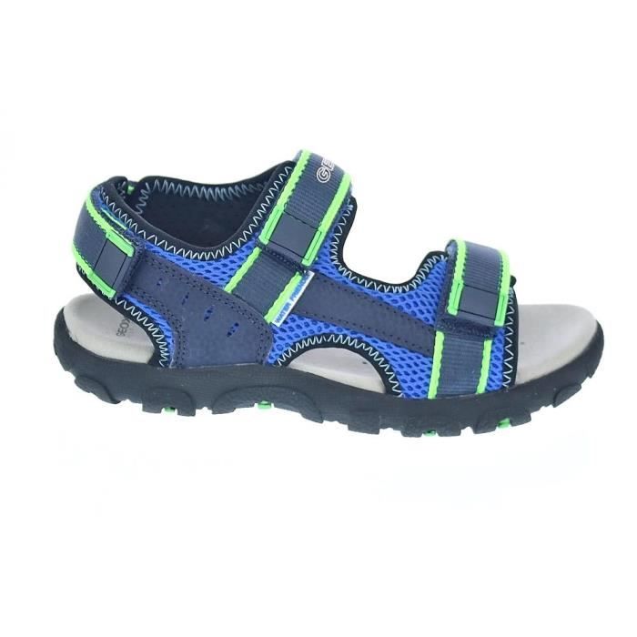 Sandales Enfant Geox Gar on Strada Bleu Scratch Confort