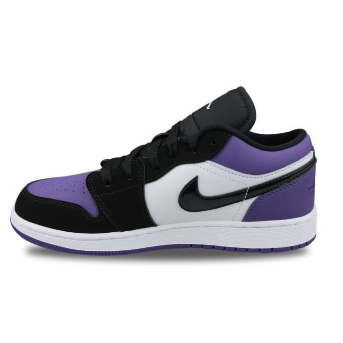 Air Jordan 1 Low Baskets Violet/Noir Femme Nike Purple - Cdiscount  Chaussures