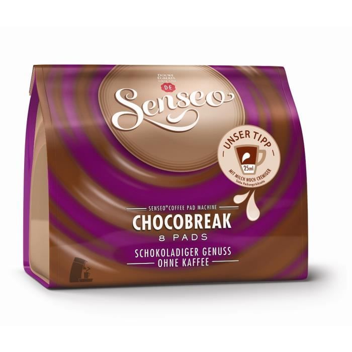 Senseo Chocolat Chocobreak 8 dosettes de 108 g : : Epicerie