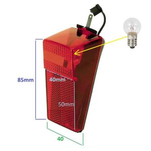 Ampoule 6V 2.4W Halogène - Culot HS3 à Collerette - Éclairage Vélo/mobylette