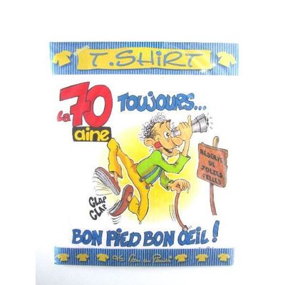 T shirt anniversaire 70 ans Cdiscount Jeux Jouets