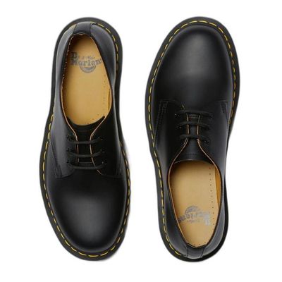 Chaussures en cuir noir Dr. Martens 1461 Smooth pour homme et