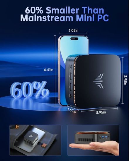 NiPoGi Intel N150 ミニPC メモリ16GB SSD 512GB Amazon.co.jp: NiPoGi ミニpc Intel N150初登場 16GB 512GB SSD