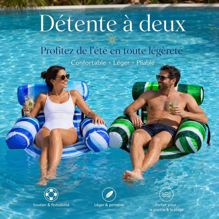TUMALAGIA - Matelas gonflable pour piscine - Chaises d'eau - Chaise de piscine - Matelas gonflable - Hamac - Hamac - Matelas flottant - Pour piscine TUMALAGIA - Matelas gonflable pour piscine - Chaises d'eau - Chaise de piscine - Matelas gonflable - Hamac - Hamac - Matelas flottant - Pour piscine