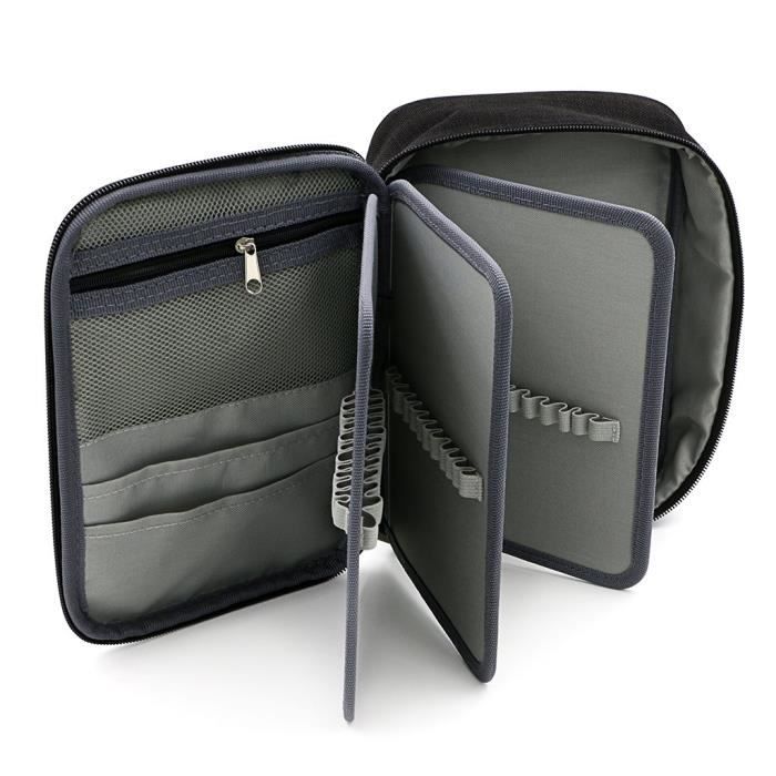 Trousse Étui à Crayons Bataille D'Échecs 3D – Sac Papeterie Gamer Échecs Noir Blanc Scolaire