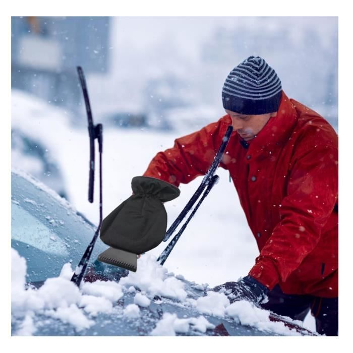 Grattoir à Glace Pour Voiture - Manche Antidérapant, Protège Ton Pare-brise - 12