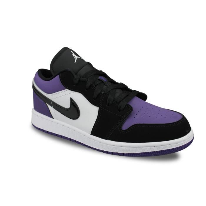 Air Jordan 1 Low Baskets Violet/Noir Femme Nike Purple - Cdiscount  Chaussures