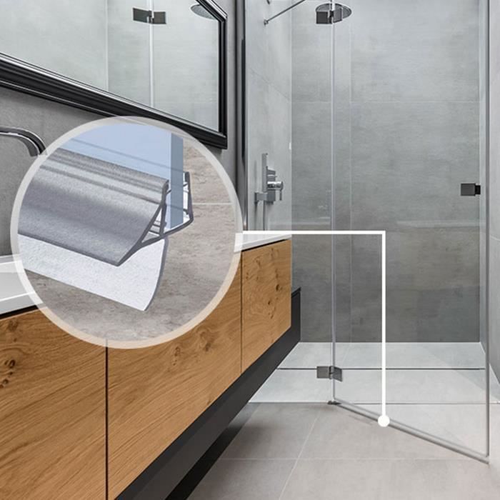 HNNHOME Joint d'étanchéité 870 mm de porte de douche en verre droit