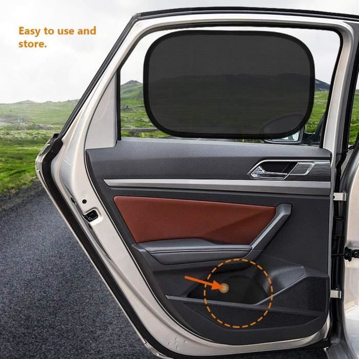 Pare Soleil Voiture Bébé, Filet De Protection Solaire Auto-Adhésif