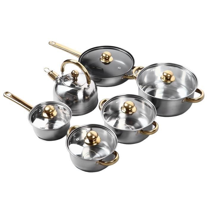 Tefal Jeu de casseroles Ingenio, Acier Inoxydable, Acier Inoxydable, 39