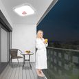 Plafonnier LED 24W aver Capteur radar & détecteur de mouvement Plafonnier Lampe Étanche IP44 pour Cuisine Chambre Salon, Blanc-3