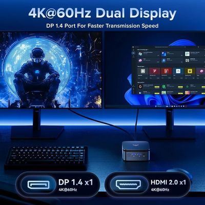 Mini PC NiPoGi Intel Twin Lake N150 16Go DDR4 RAM 512Go SSD