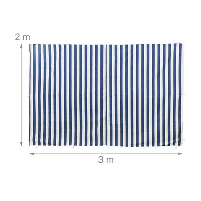 Lot De 6 Parois Latérales Pour Tonnelle - 2x3 M - Étanches, Avec Fenêtres Et Porte - Blanc - Fixation Scratch - 8