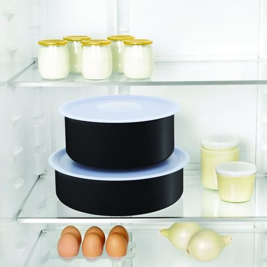 Batterie De Cuisine Tefal Ingenio IH Noir Unlimited 9 Pièces | Induction + Tous Feux | Revêtement Titanium 6X