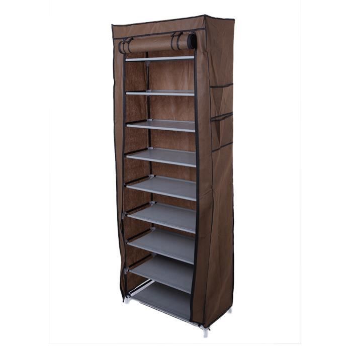 Armoire/meuble à chaussures rangement chaussure 10 niveaux