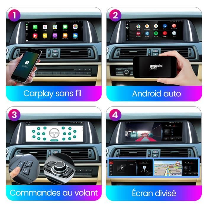 AWESAFE Autoradio Android 11 pour BMW Série 5, F10 F11 [4Go+64Go] avec  10.25 Pouces, Carplay/Android Auto/Bluetooth/WIFI/4G - Cdiscount Auto