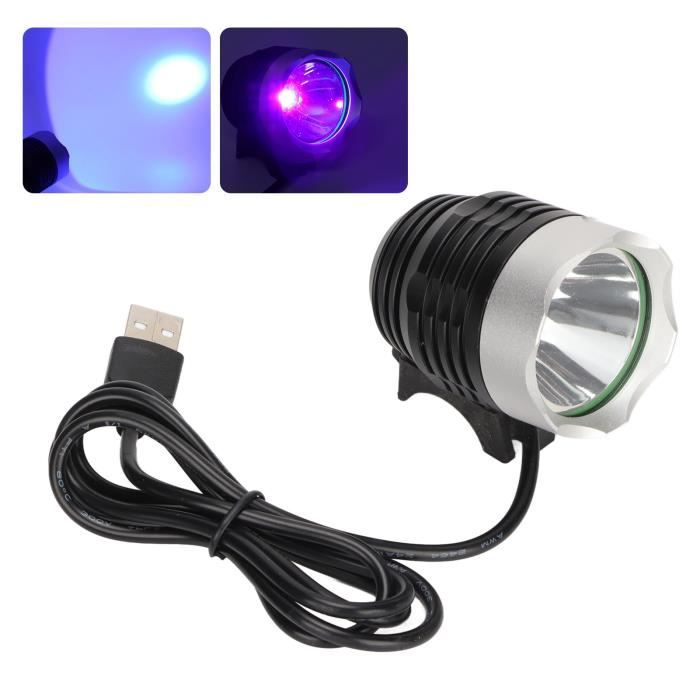 Dilwe Lumière UV Lampe UV LED 5V 10W à lumière noire UV 395nm alimentée par  USB 3 vitesses pour le durcissement de la résine de