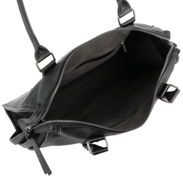 Sac cabas en bandoulière multipoches pour femme Flora Co Paris