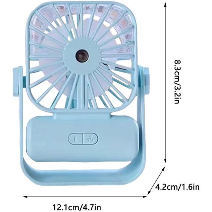 Mini Ventilateur Avec Brume D'Eau – Ventilateur Portable Avec Jet  Brumisateur – 3 Vitesses Réglable Angle De Recharge Usb Pet[P1562] -  Cdiscount Bricolage
