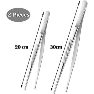 Pinces De Cuisine Inox 304 Professionnelles – 22,5 Cm, Poignée Antidérapante, Verrouillage Pour Rangement