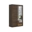 Armoire Design 2 Portes Coulissantes 180 Cm Coloris Marron Achat