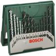 Set de 15 forets BOSCH Mini-X-Line pour perçage - Acier - Gris-0