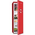 Réfrigérateur congélateur combiné - Klarstein Audrey -  194 / 56 litres - Look rétro rouge-0