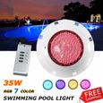 Projecteur LED RGB 252 - Imperméable - Télécommande - Piscine-0