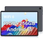 OUZRS Tablette 10 Pouces Android 13, 19Go RAM 256Go ROM(TF 1To), GMS Certified, Tablette Tactile, Dual Caméra, 6000mAh, WiFi