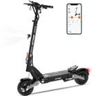 HITWAY Trottinette Électrique Pliable - Pneus gonflables 10" - 1600W crête- APP - Batterie 48V 28.6Ah - Scooter Noir&Gris