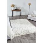 Tapis - NAZAR RUGS - Alena - 200x290 cm - Gris et Crème - Motif Confettis