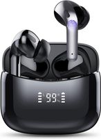 Nubex Ecouteur Sans Fil - HiFi - Oreillette Bluetooth 5.3 - Casque Étanche IPX5 - 30H d'Autonomie avec étui de chargement - Noir