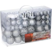 Boules de Noël argentées - Pack de 100
