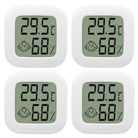 Thermomètre Intérieur Mini LCD - Thermomètre Hygromètre - Blanc