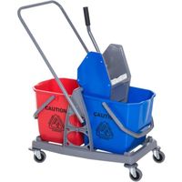 Ce chariot de nettoyage professionnel sur roulettes vous facilitera grandement vos ménages !