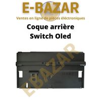 Coque arrière Nintendo Switch Oled - EBAZAR - Noir - Garantie 2 ans