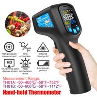 Température Sans Contact LCD Laser IR Numérique Thermomètre Infrarouge Point GM320 -50 ~ 400 ºC