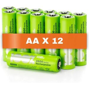 Jeu de 2 piles rechargeables ENERGIZER LR6 2300mAh AA ALL WHAT