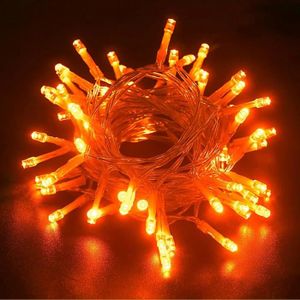 GUIRLANDE LUMINEUSE INT Guirlande lumineuse orange 3 m 30 LED Halloween ét